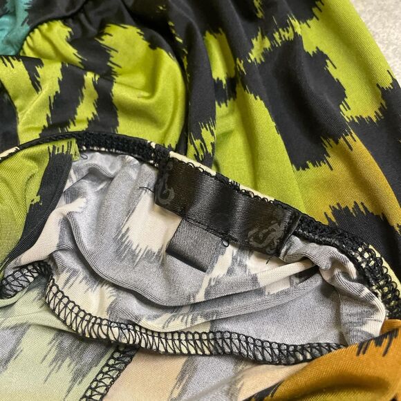 mandee vintage blue green and brown earth toned halter top size small - Picture 5 of 6